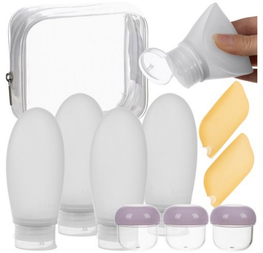 Trizand Reisetasche Reisekosmetiktasche Flugzeugset (Spar-Set, 1-tlg., Reisegepäck), strapazierfähige Materialien schützen Kosmetika zuverlässig