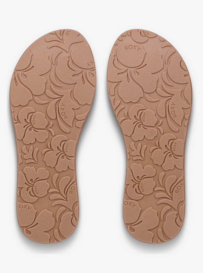 Roxy PORTO RAFFIA BLUE/BROWN/WHITE Badesandale