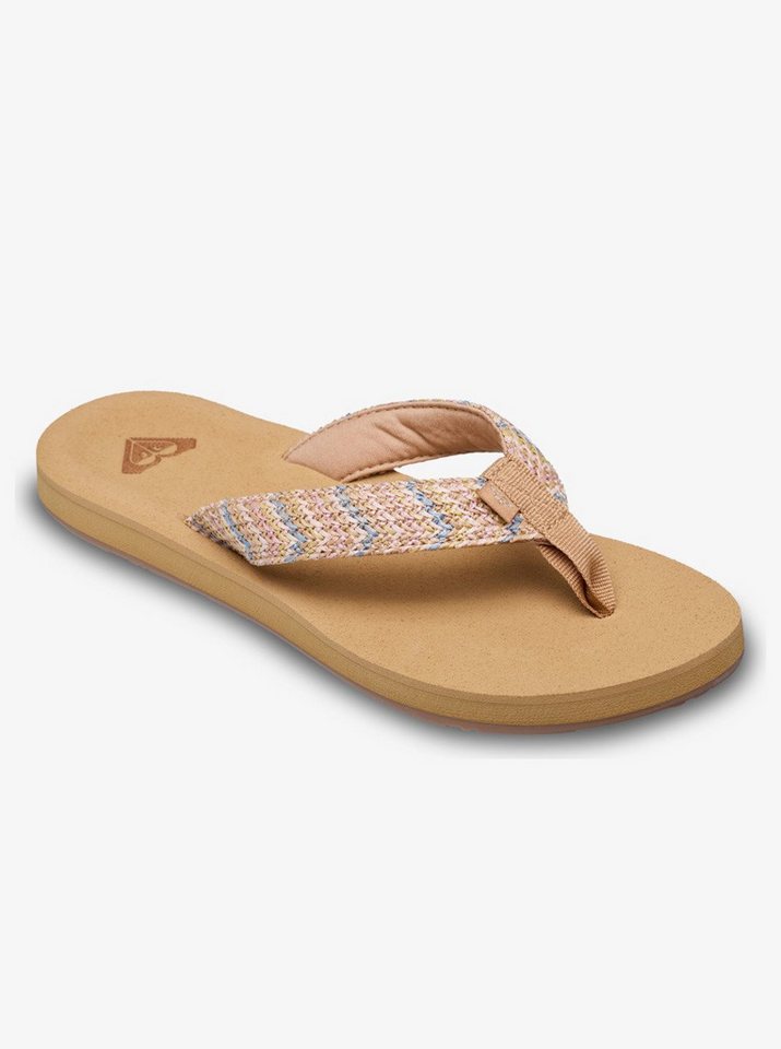 Roxy PORTO RAFFIA BLUE/BROWN/WHITE Badesandale Bild 2