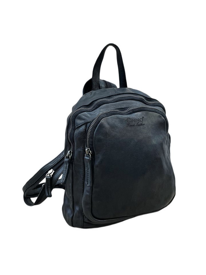 Cinino Cityrucksack C4716, Vintage Lederrucksack Bild 4