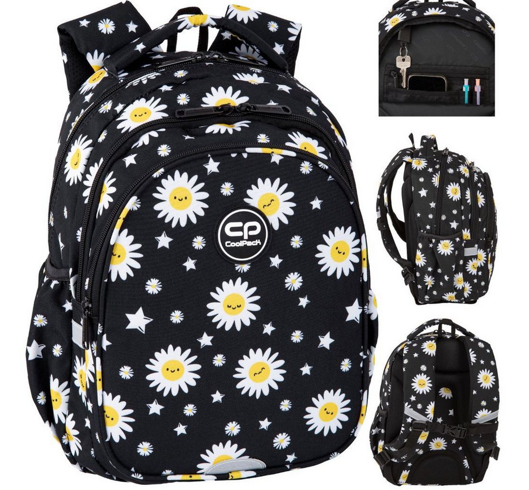 CoolPack Schulrucksack CoolPack Schulrucksack Mädchen Daisy Black 15" Klasse 1-3 (1-tlg)