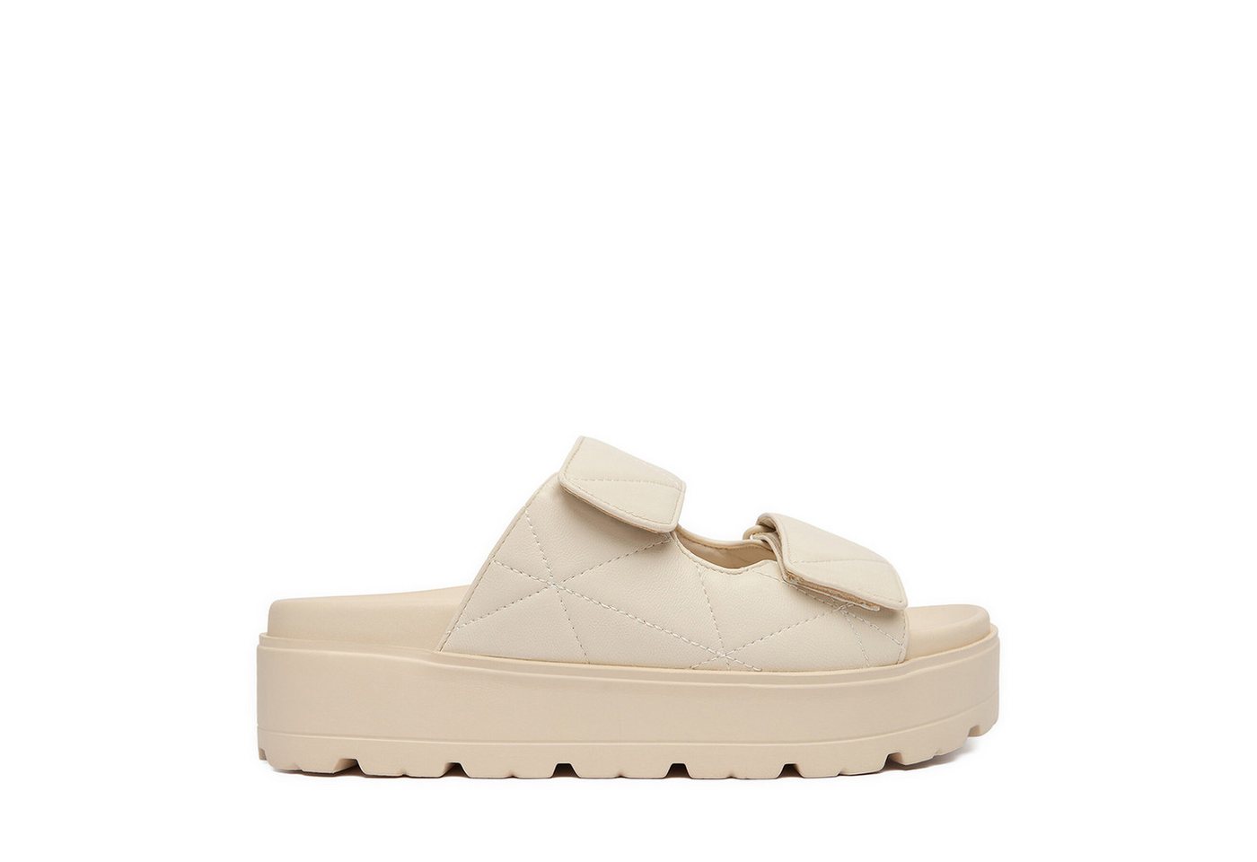DeeZee Deezee Damen-Flip-Flops in Creme Badepantolette