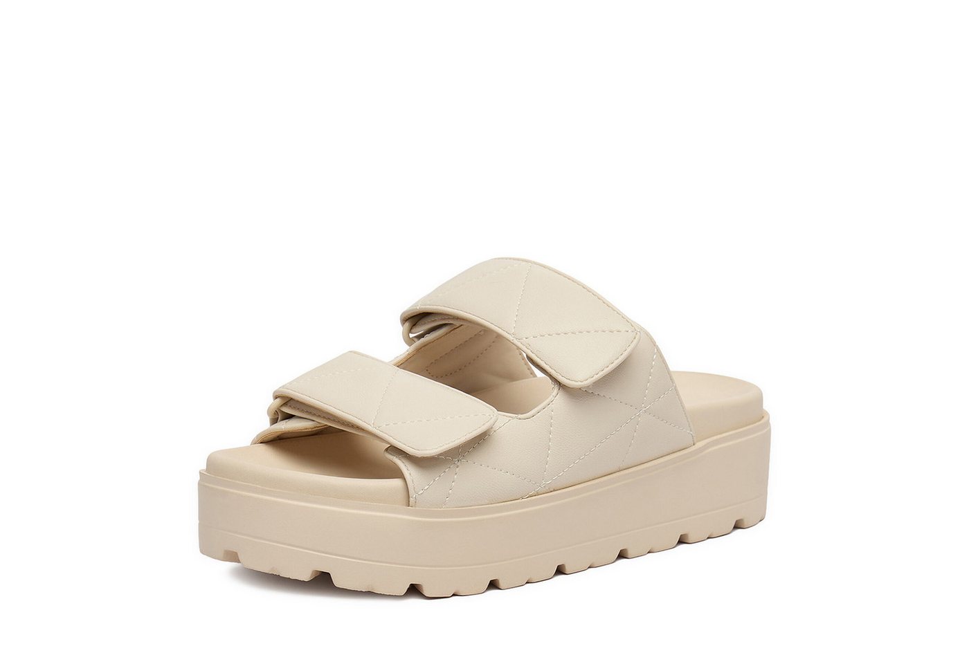 DeeZee Deezee Damen-Flip-Flops in Creme Badepantolette Bild 2