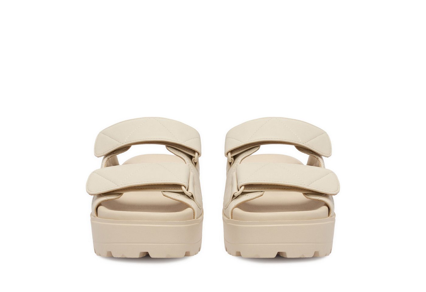 DeeZee Deezee Damen-Flip-Flops in Creme Badepantolette Bild 3
