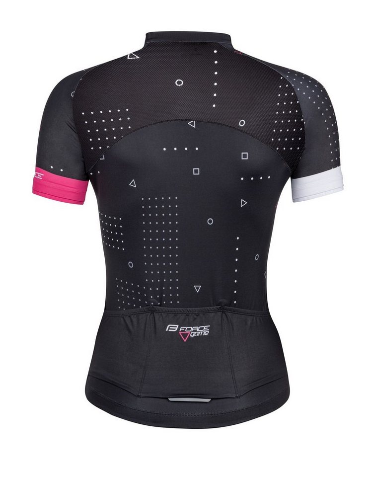 FORCE Radtrikot Jersey Jacke FORCE GAME schwarz rotweiss %%% * Bild 2
