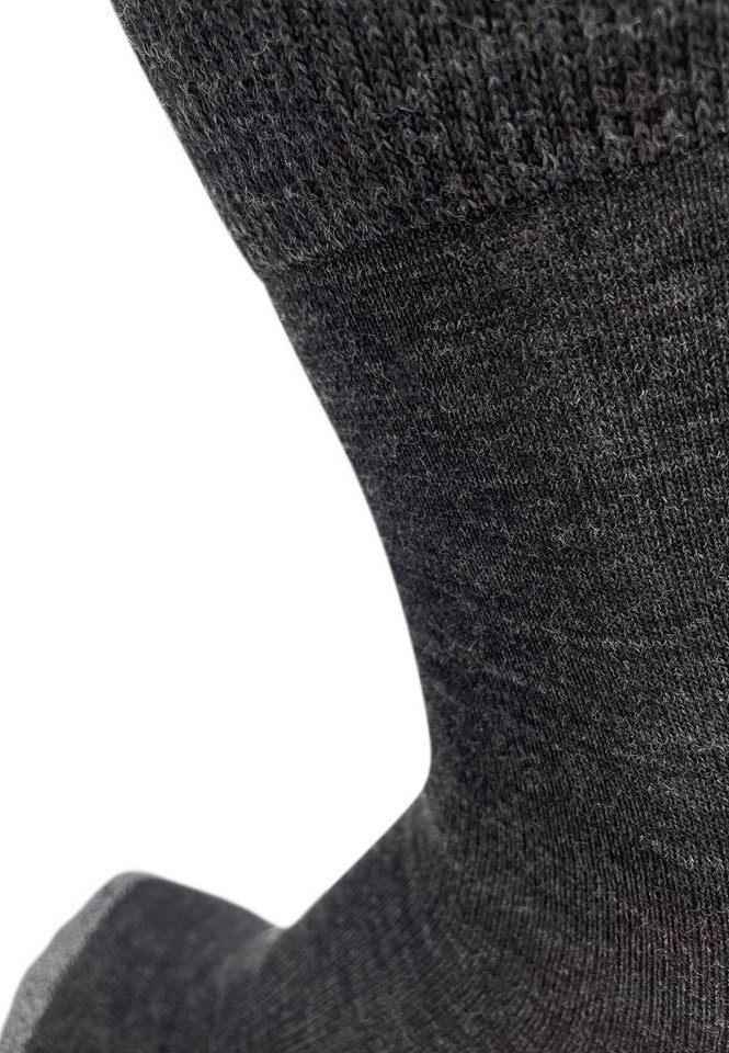 DRASSN Wandersocken Vohenstrauß Herren und Damen (1-Paar) aus Merino Wolle, mit druckfreiem Bündchen und Blasenschutz Bild 2