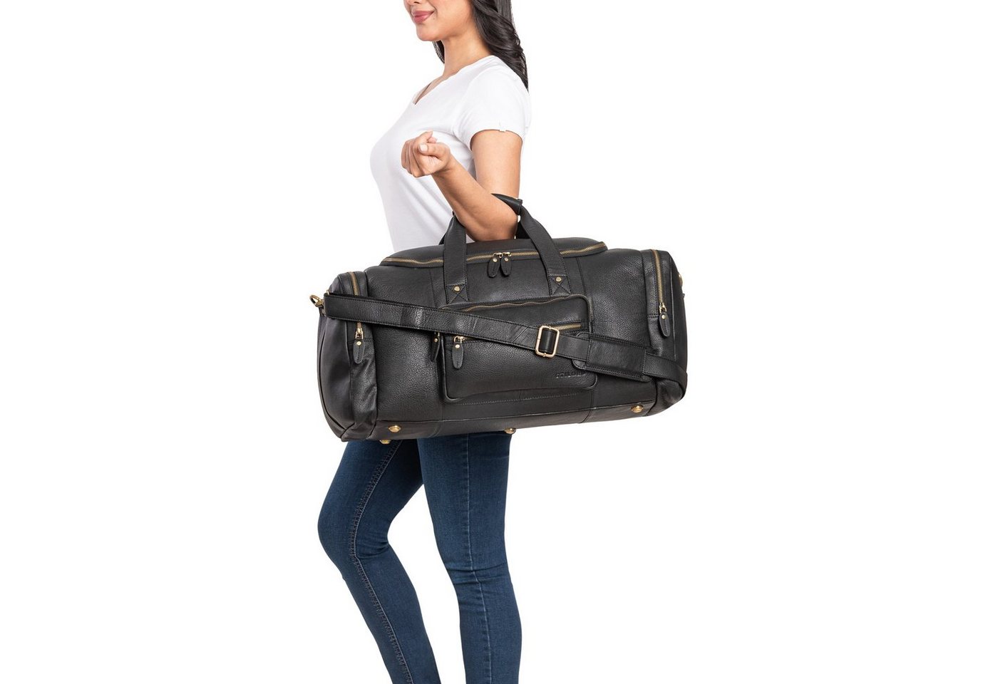 STILORD Weekender "Journey" Reisetasche Weekender Leder Damen & Herren Groß