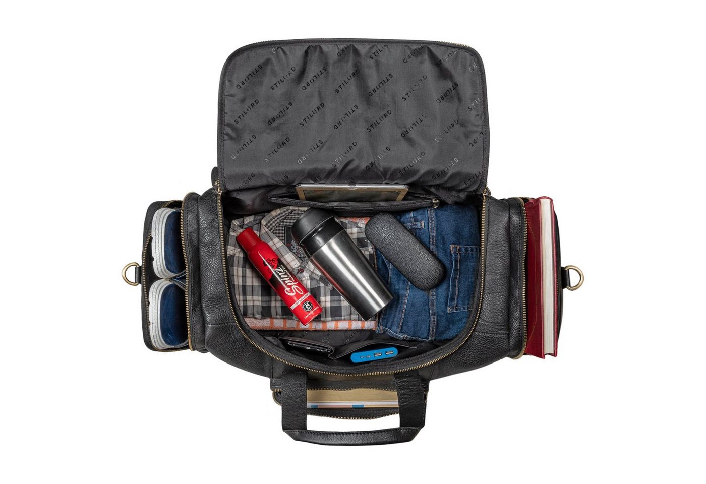 STILORD Weekender "Journey" Reisetasche Weekender Leder Damen & Herren Groß Bild 4