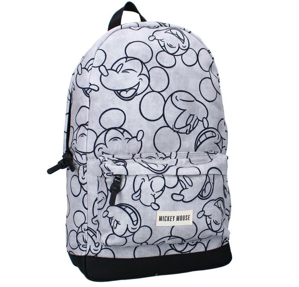 Disney Mickey Mouse Kinderrucksack Kinder Schul-Rucksack grau Micki Maus Mickey Mouse 43 x 33 x 15 cm