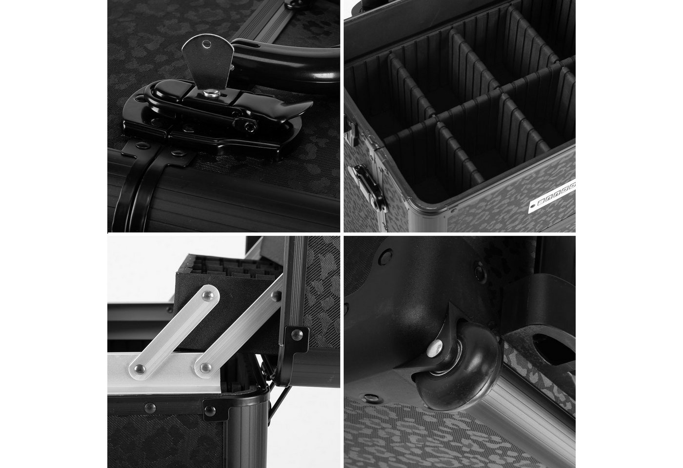 anndora Trolley Beautycase Reisekoffer Rollkoffer, 2 Rollen, variable Fächeraufteilung - abnehmbarer Tragegurt Bild 2