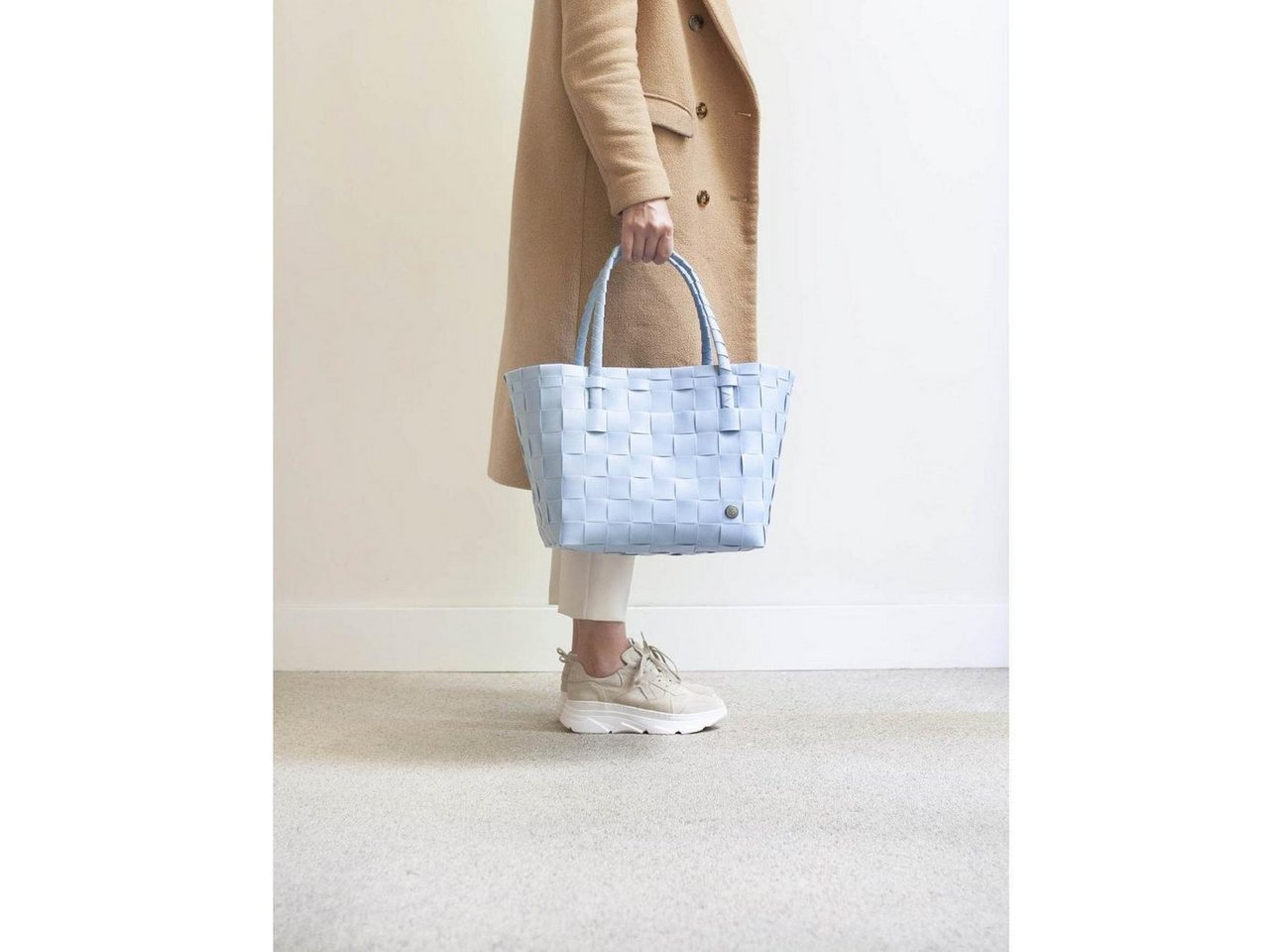 Handed By Einkaufskorb Handed By Shopper Paris Faded Blue Bild 2
