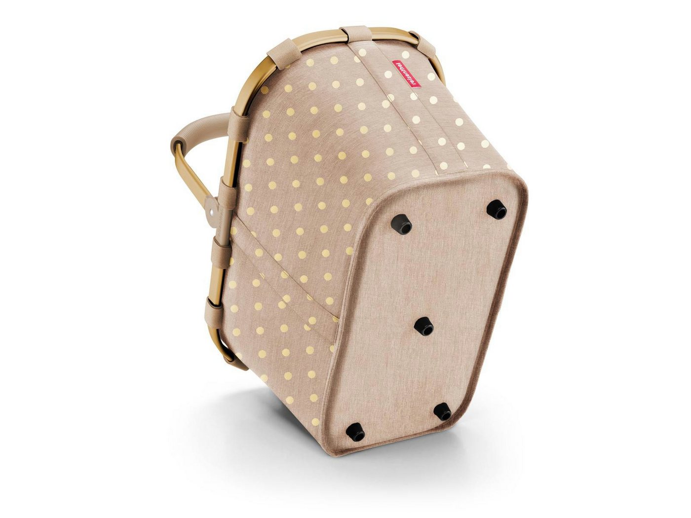 REISENTHEL® Einkaufskorb carrybag frame metallic dots coffee