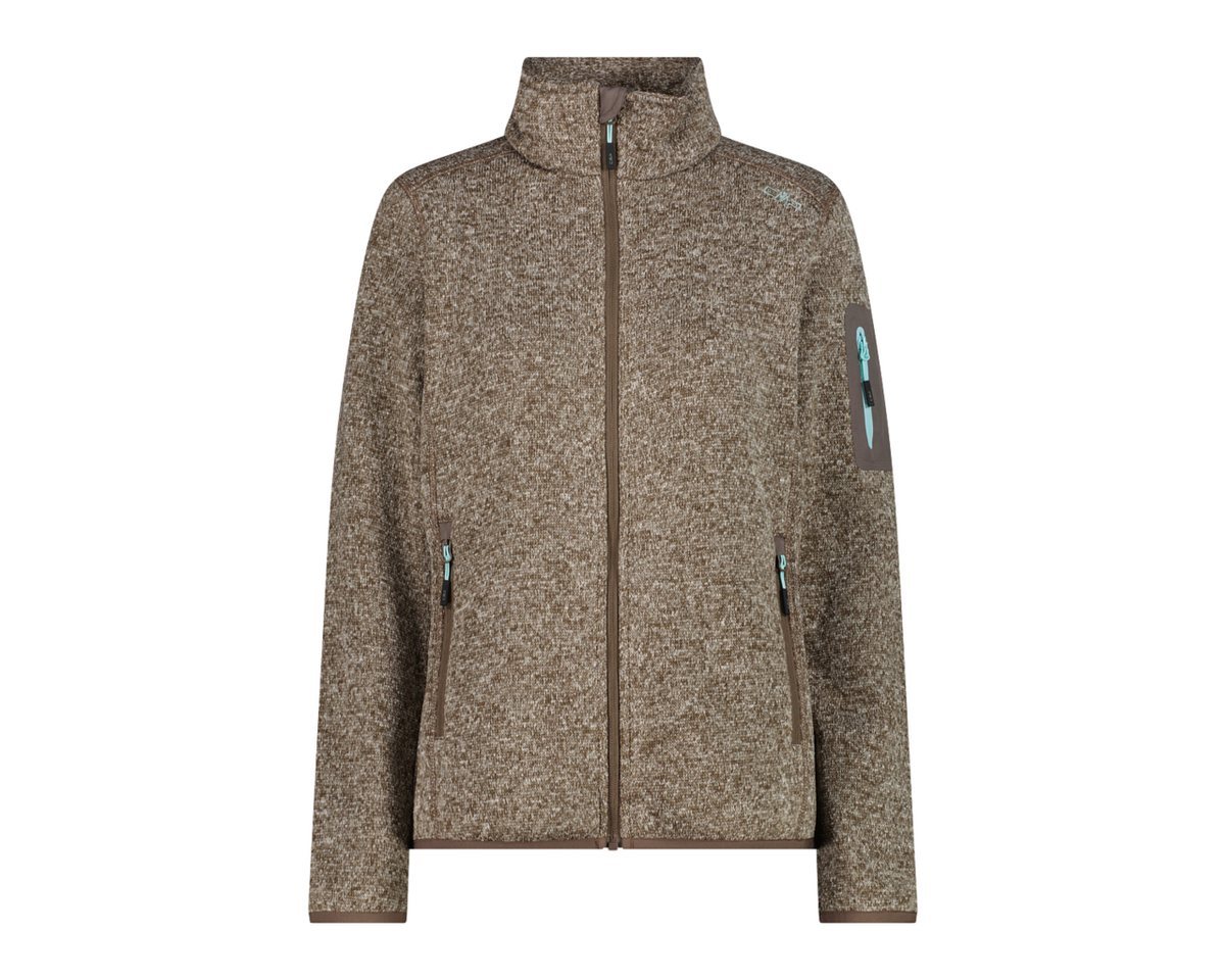 CMP Strickfleecejacke WOMAN JACKET TOFFEE-CREAM
