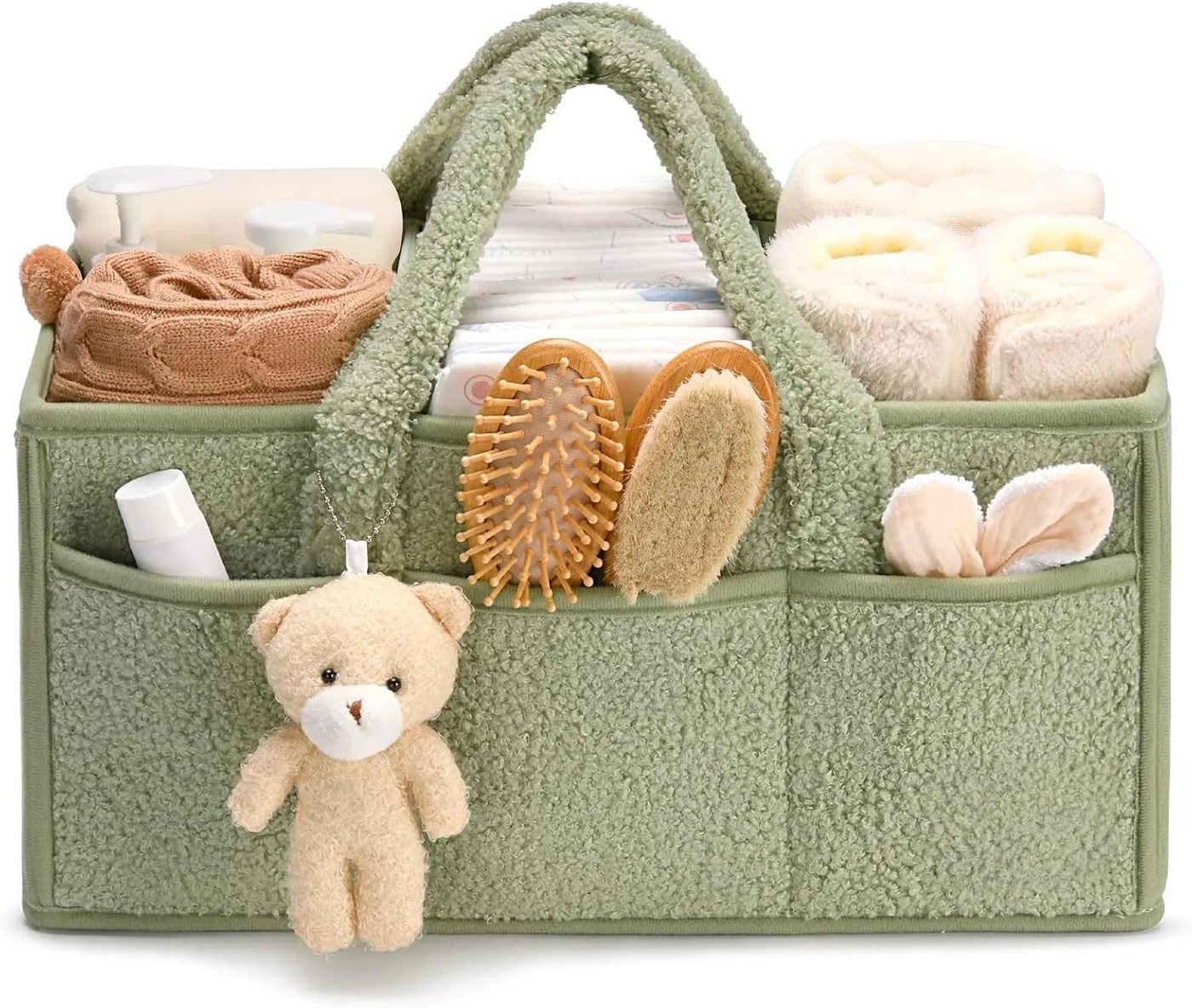 nsihing Wickeltasche Wickeltisch Organizer, Tragbarer Wickelkorb Bild 2