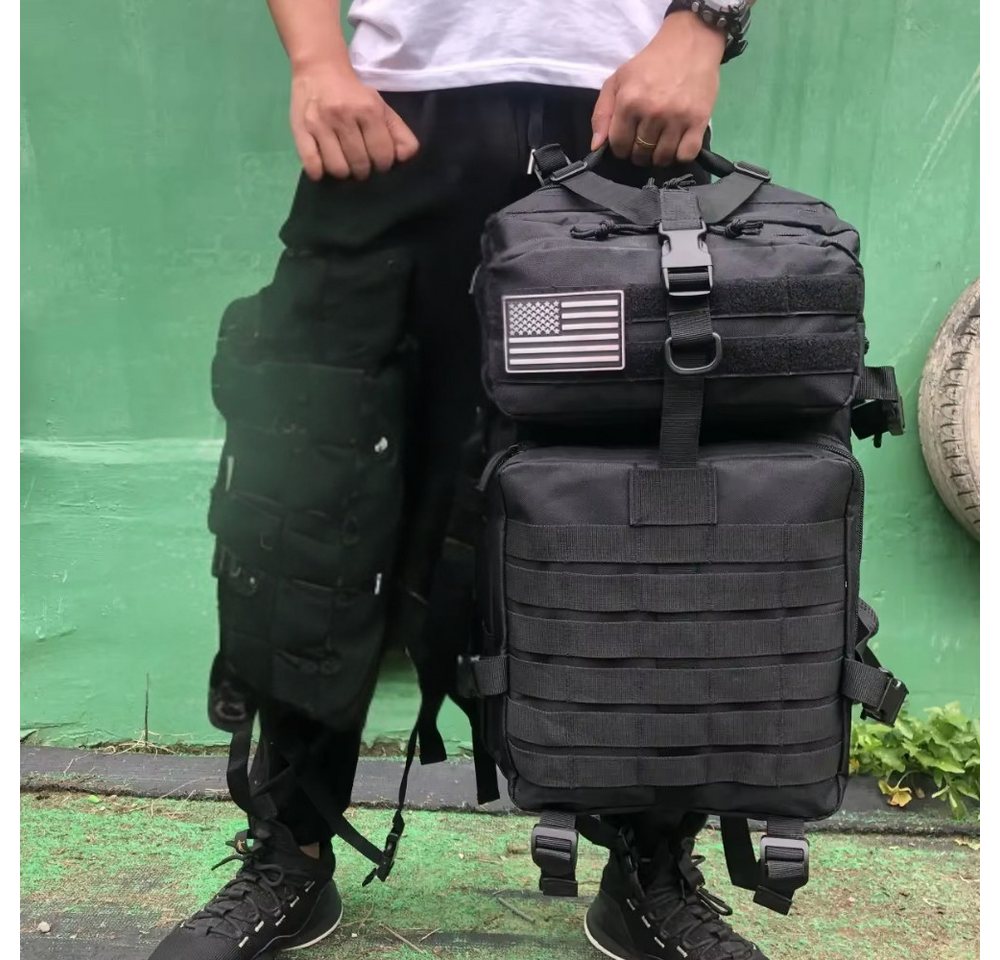 Athlix Wanderrucksack taktischer Wanderrucksack inklusive Laptopfach Outdoor, Softback, Ergonomisches Tragesystem, 50-Liter-Volumen Bild 5
