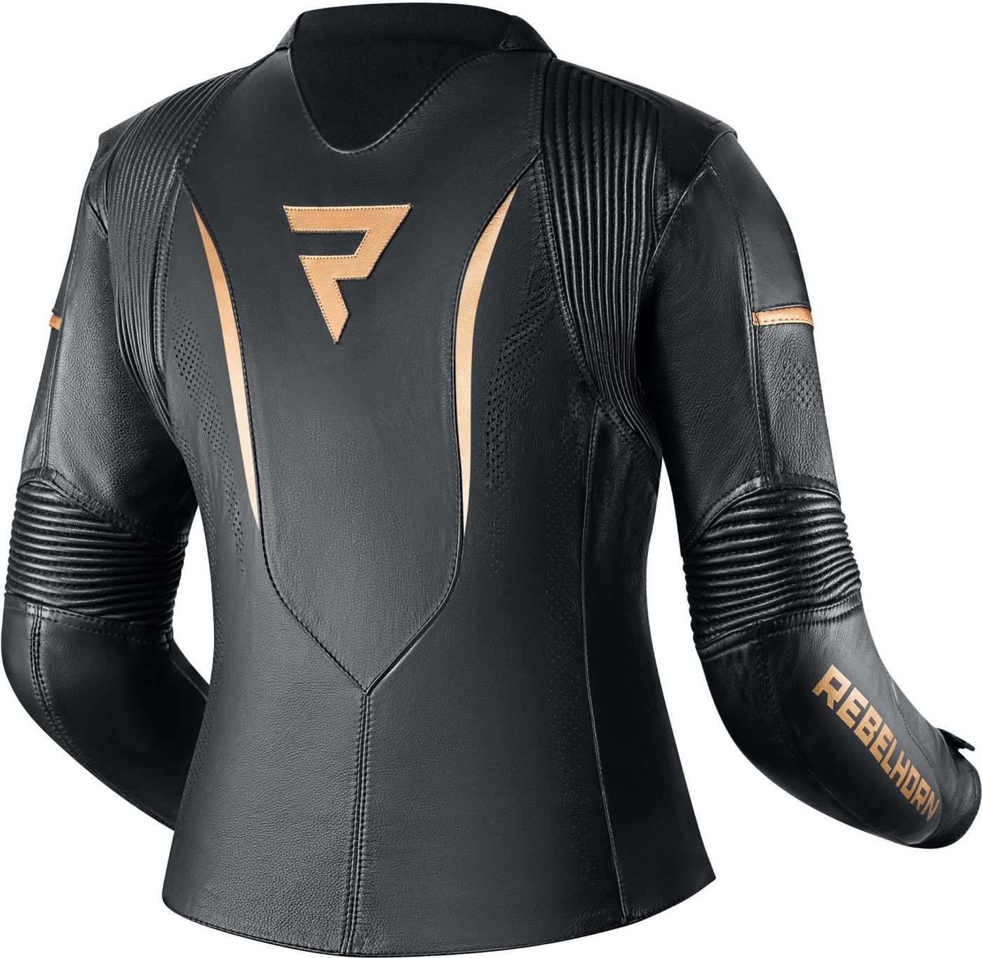 Rebelhorn Motorradjacke Rebel Damen Motorrad Lederjacke Rückenprotektor enthalten,Verbindungsreißverschluss,Ellenbogenpro Bild 2