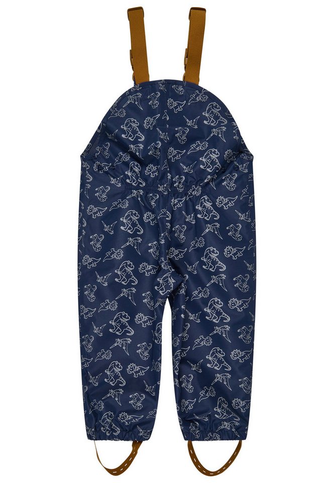Sterntaler® Regenhose Matschhose gefüttert Dino (1-tlg) Gefütterte Regenhose mit Reflexdruck und verstellbaren Trägern Bild 4