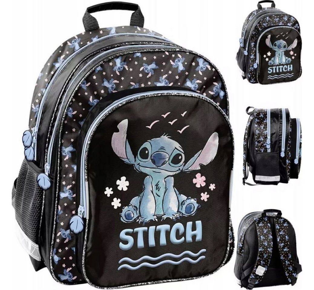 PASO Schulrucksack Schulrucksack Mädchen Stitch Lilo Disney Paso 38x29x16cm Blau (1-tlg)