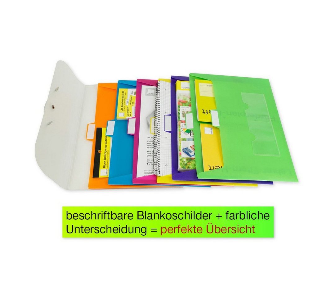 TimeTEX Dokumententasche Hänge-Orga-Mappe für A4, 7 Fächer Bild 2