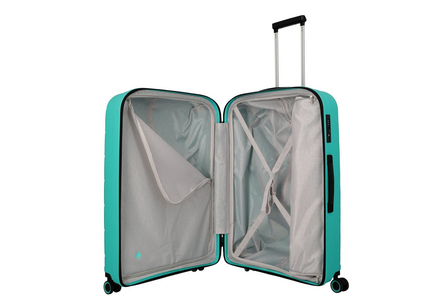 travelite Trolleyset Burano, 4 Rollen, (3-teilig, 3 tlg), Polypropylen