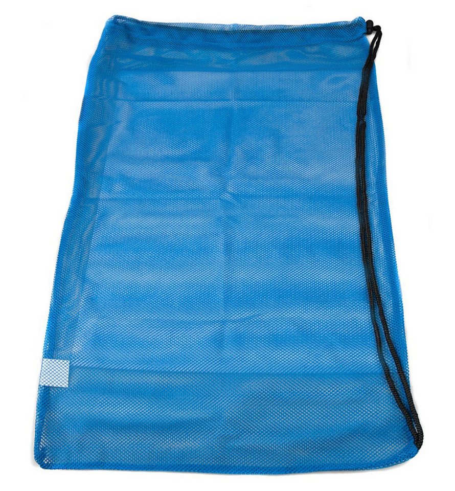 Aqua Speed Turnbeutel Netzbeutel Mesh Wassersport Tasche 46x76cm blau (Großer Transportbeutel für Schwimm- & Tauchausrüstung), Komfortabler Schultergurt für einfachen Transport Bild 2