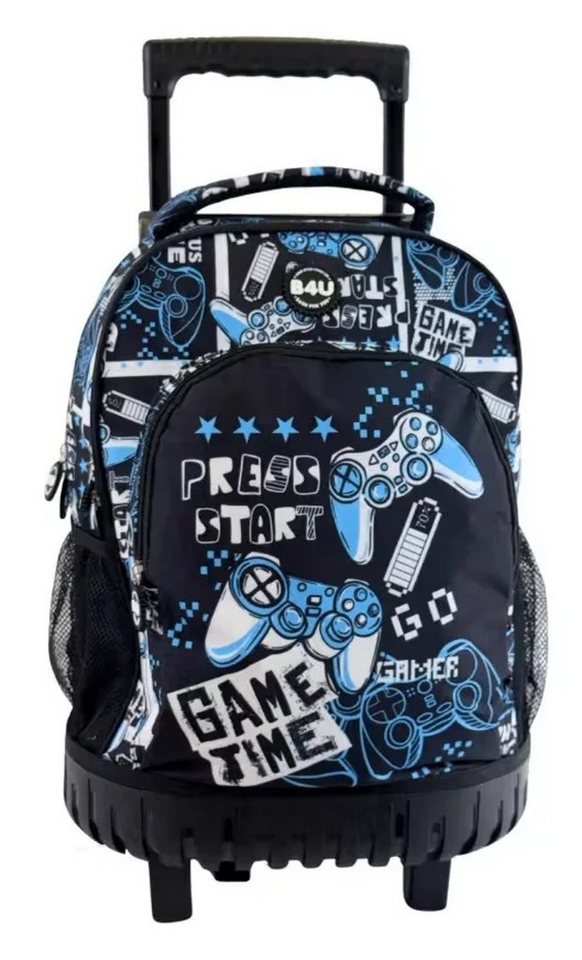 Wisam Rucksack Gamer Press Start premium Roll-Schultasche, Rucksack 44 cm