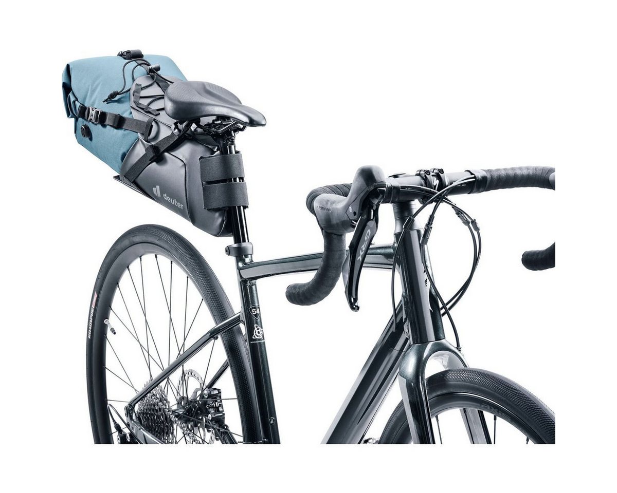deuter Fahrradtasche Cabezon SB 16, Zweiteiliges Saddle Pack mit wasserdichtem Packsack und flexiblen Bild 4