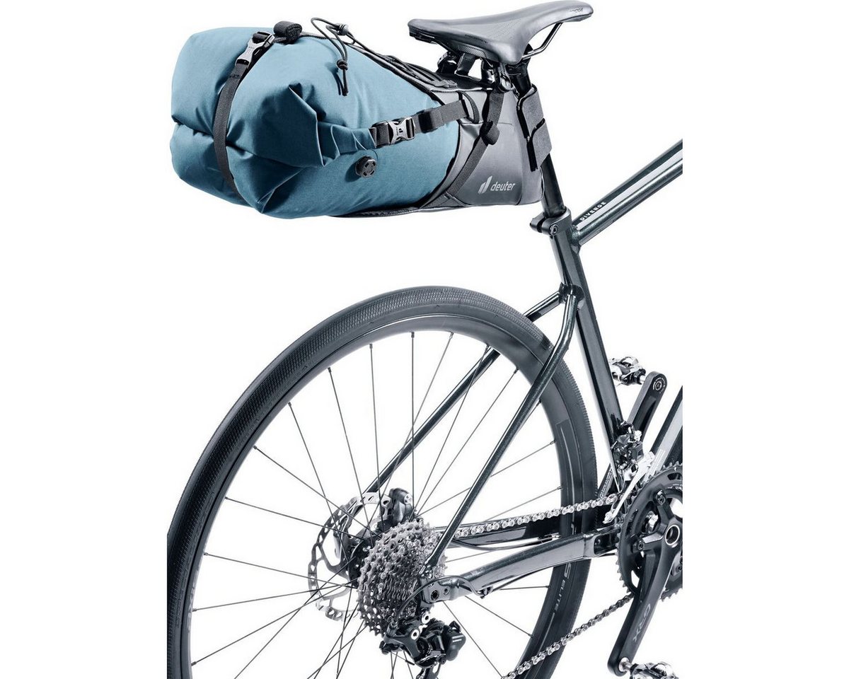 deuter Fahrradtasche Cabezon SB 16, Zweiteiliges Saddle Pack mit wasserdichtem Packsack und flexiblen Bild 5