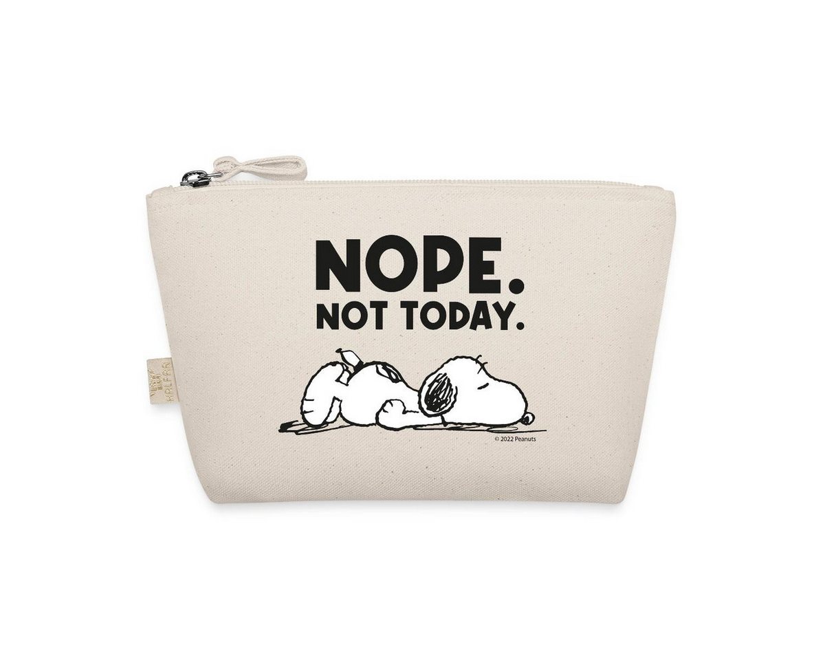 Spreadshirt Kosmetiktasche Peanuts Snoopy Nope Not Today Bürohumor Täschchen (1-tlg) Bild 2