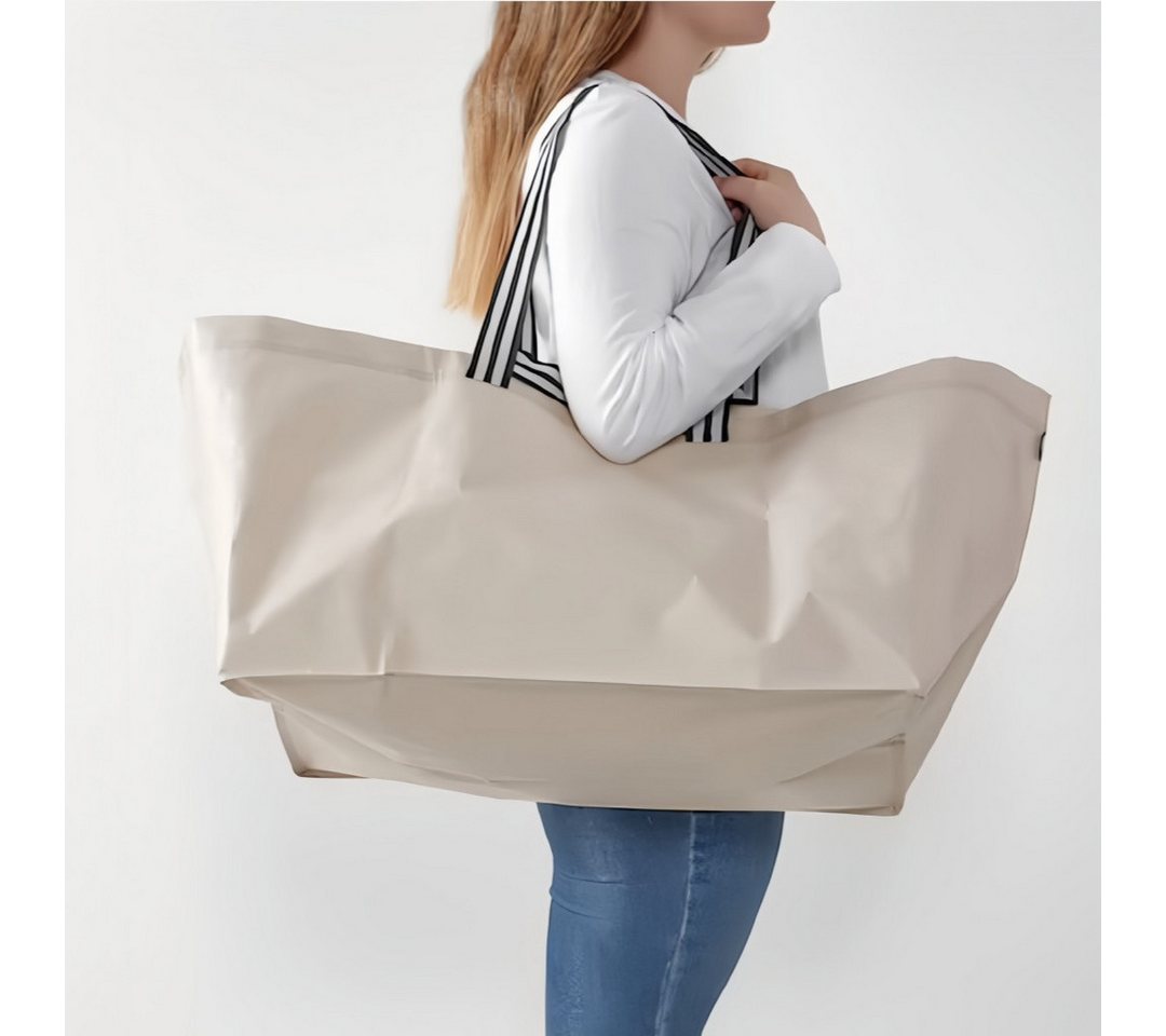FOUORTUNATE-BEE Einkaufsshopper Große Einkaufstasche 55x36 cm, Faltbare Tragetasche Wasserdicht, Tragetasche für Umzug, Reisen, Wäsche und tägliche Einkäufe Bild 3