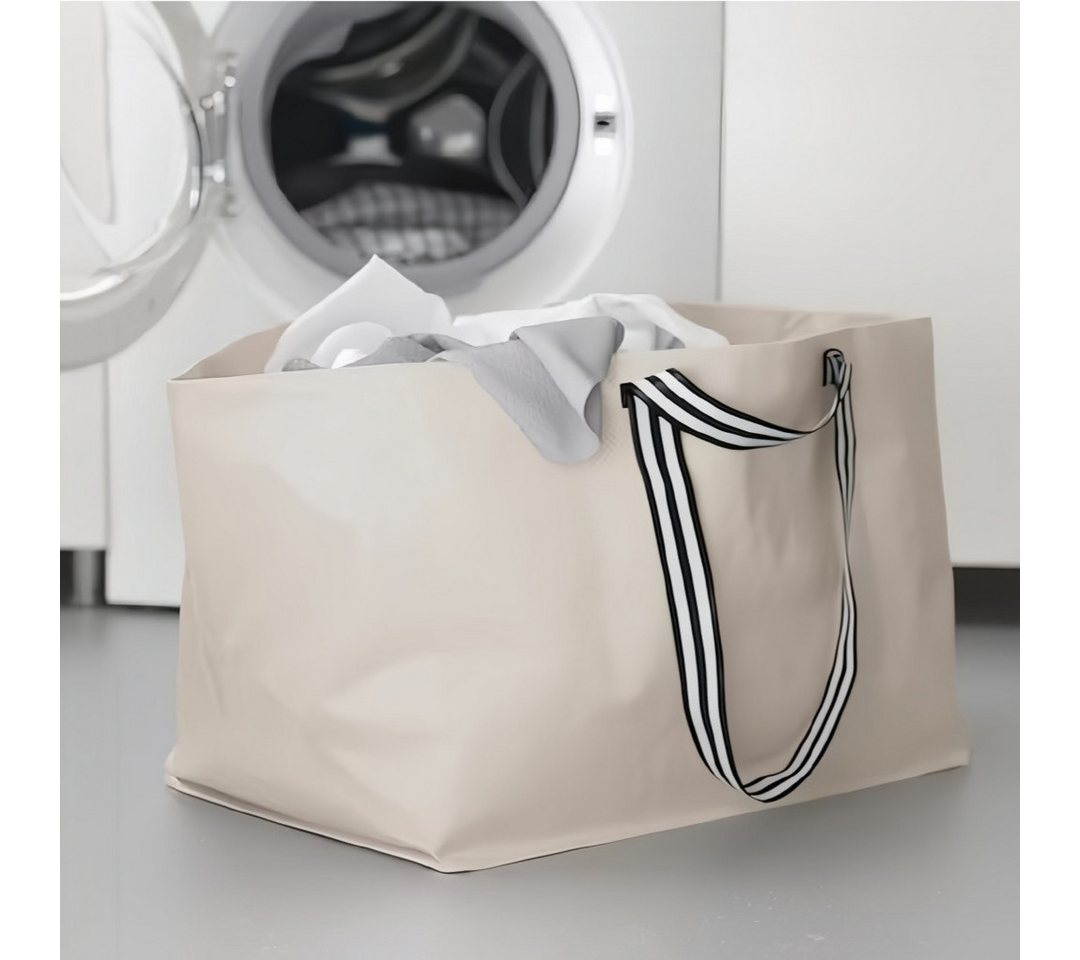 FOUORTUNATE-BEE Einkaufsshopper Große Einkaufstasche 55x36 cm, Faltbare Tragetasche Wasserdicht, Tragetasche für Umzug, Reisen, Wäsche und tägliche Einkäufe Bild 4