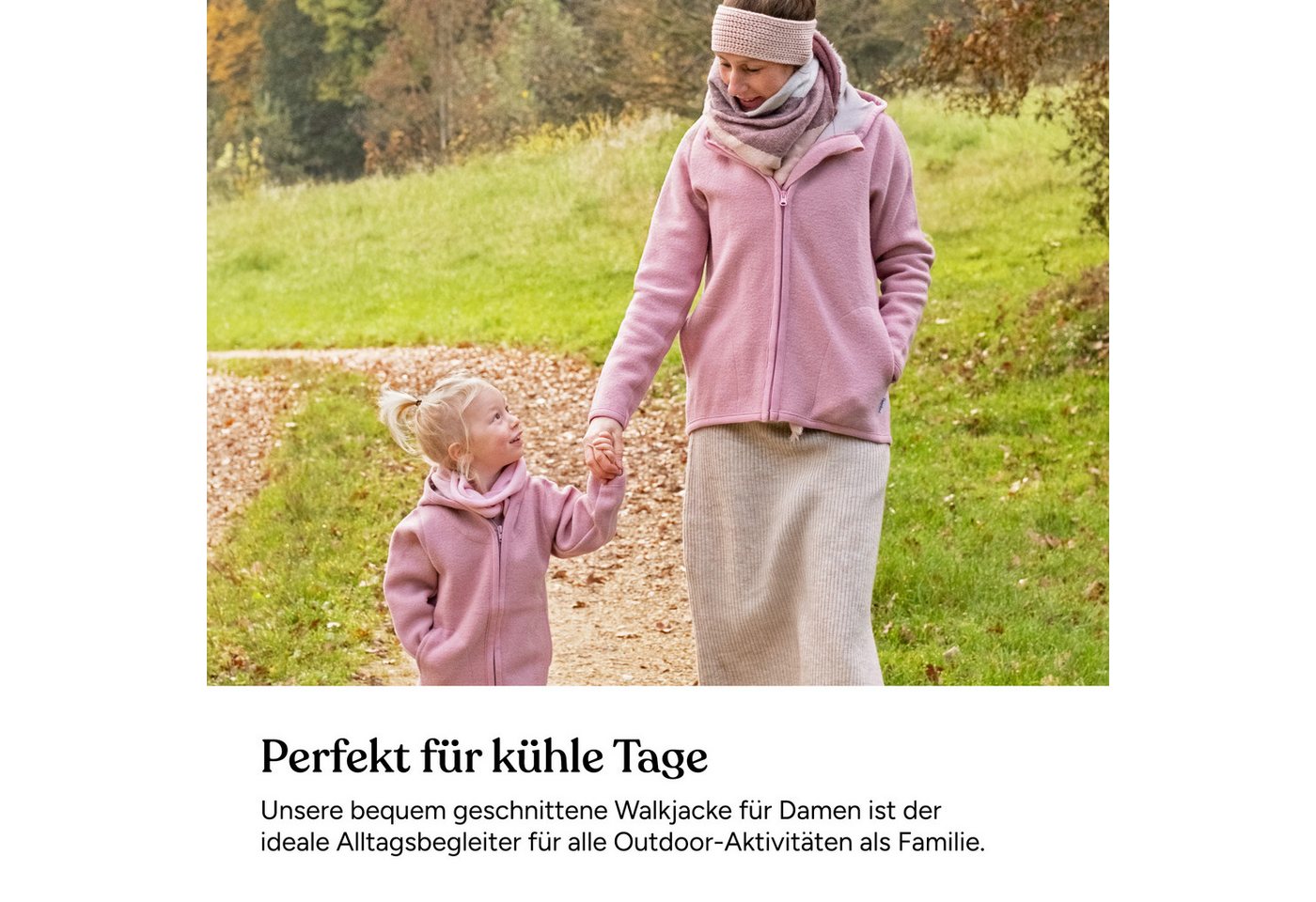 Ehrenkind Walkjacke Damen-Walkjacke aus Merino-Schurwolle mit Kapuze Atmungsaktiver Wollwalk aus reiner Merino-Schurwolle