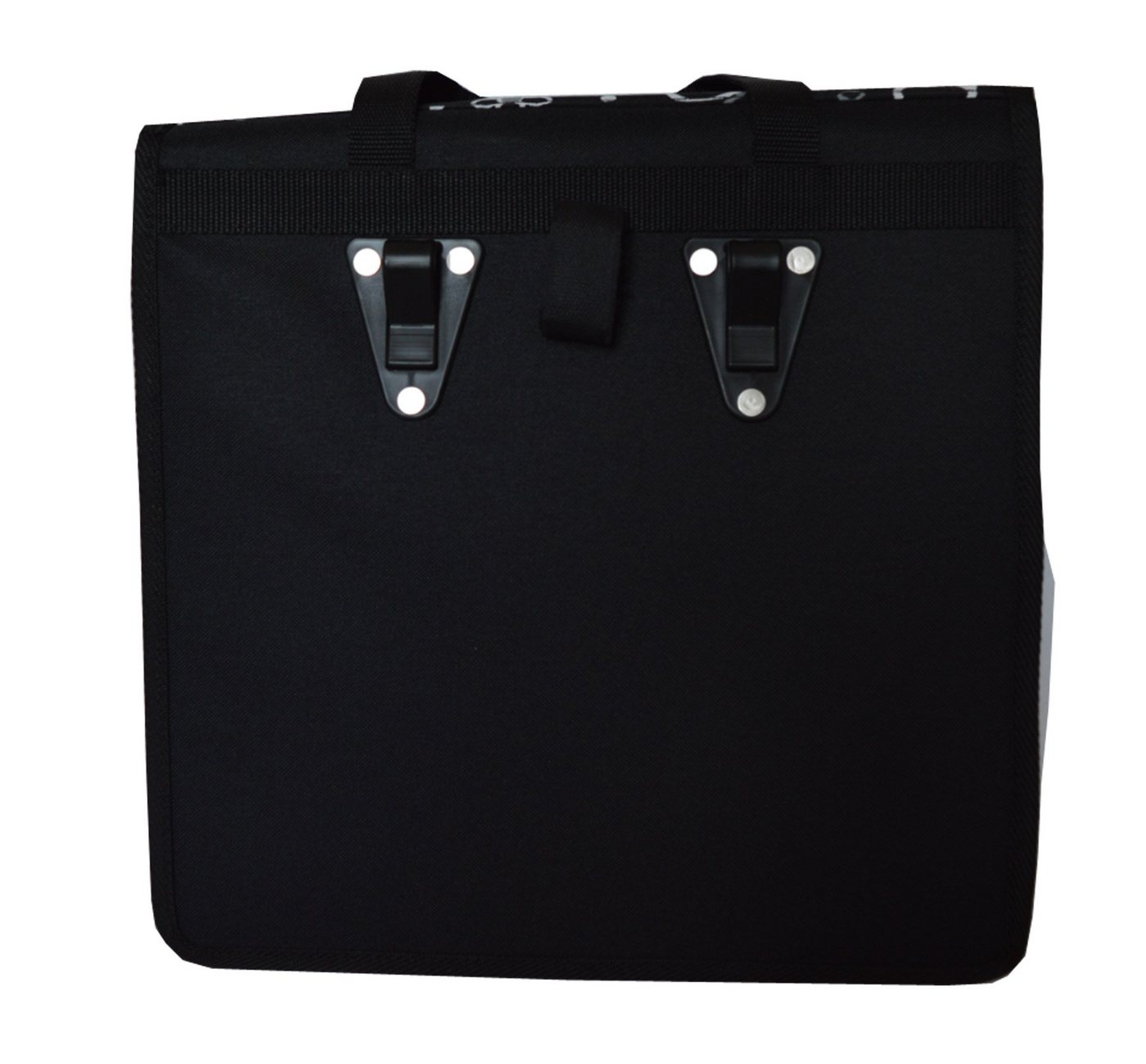 Aves-24 Fahrradtasche FAHRRADTASCHE Gepäckträgetasche Einzeltasche Tasche mit Tragegriff, 28. Uno - Blumen blau Bild 2
