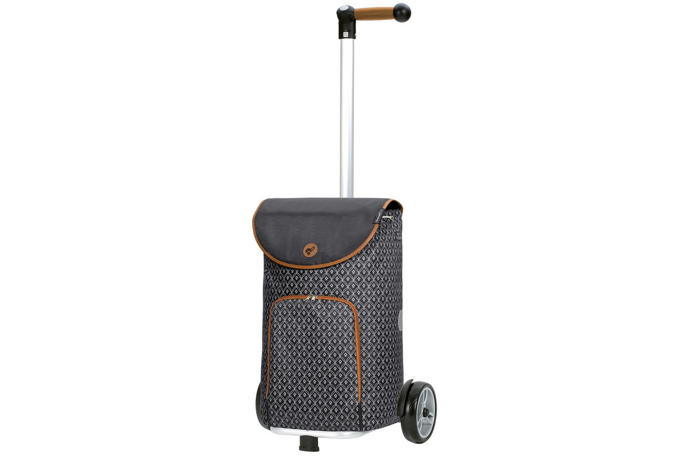 Andersen Einkaufstrolley Unus Shopper Famke anthrazit, Thermo, klappbar, höhenverst., belastbar bis 40kg, wasserabweisend Bild 4