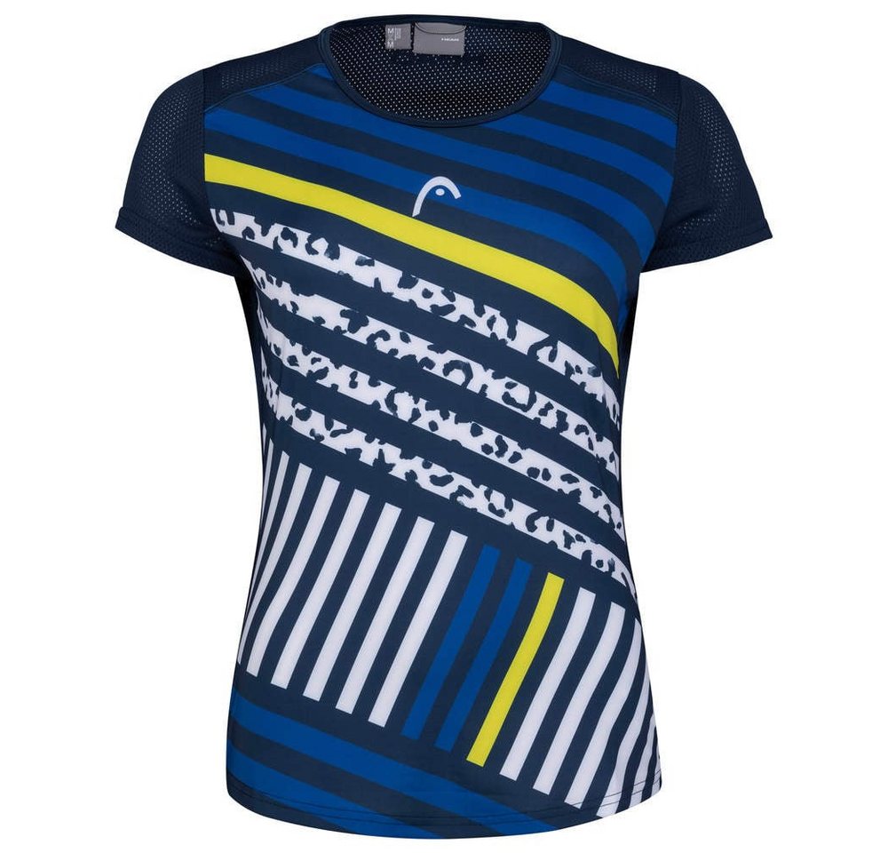 Head Tennisshirt Sammy Graphic Print dunkelblau Damen