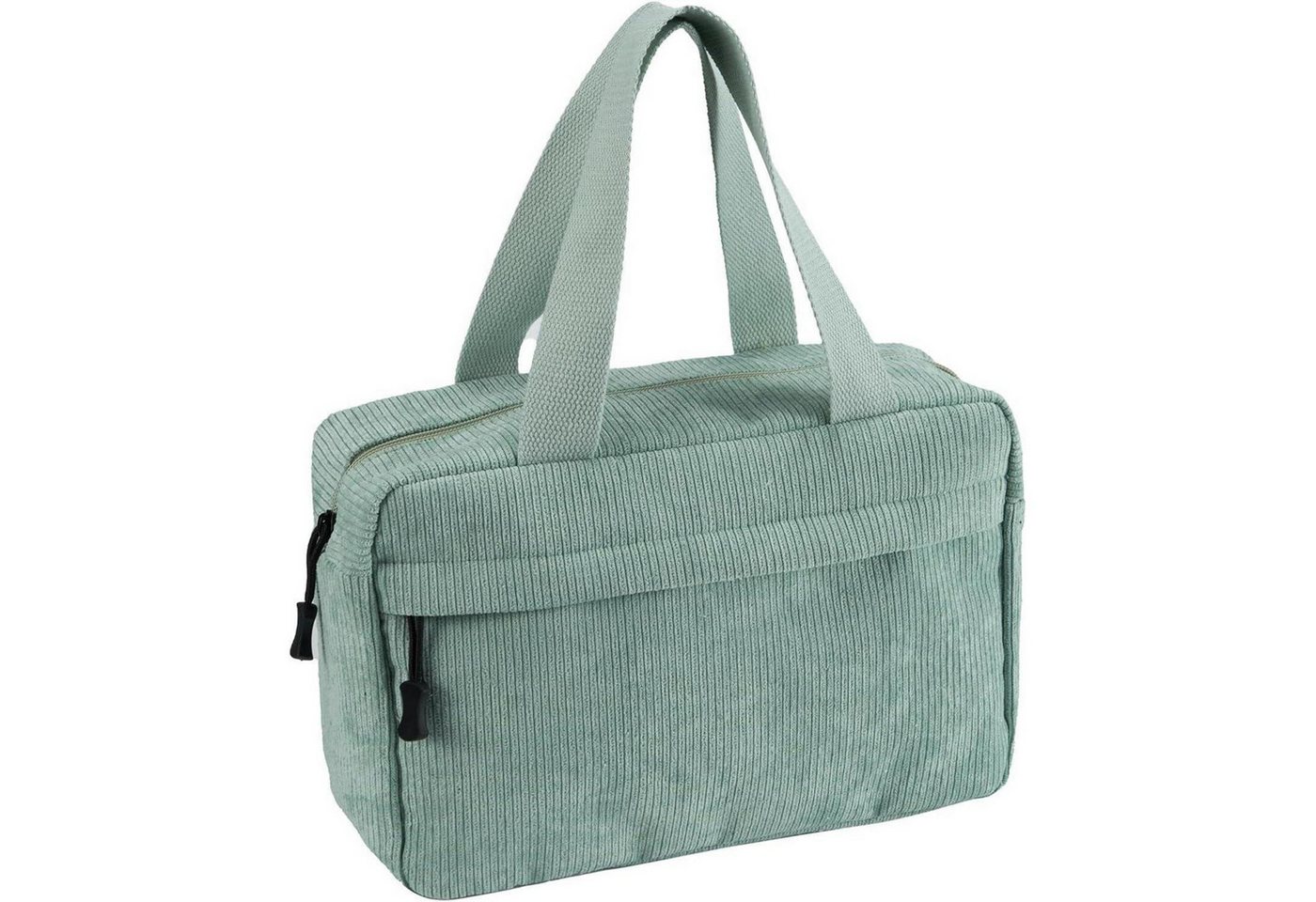 LuxusKollektion Kosmetiktasche Kulturtasche Kosmetiktasche Cord Damen Reise Makeup Green-2 Bild 5