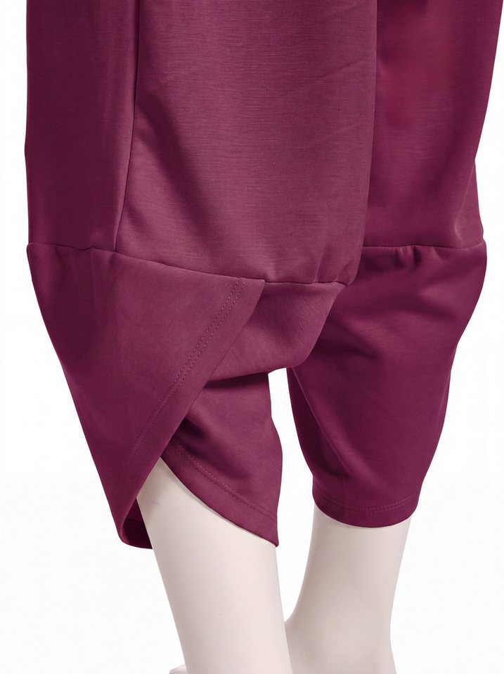 PEKIVESSA Jogginganzug Oversized Jersey-Sweatanzug Set mit 7/8-Hose (2-tlg), weicher Jersey Sweatshirt & Sweatpants 2-tlg.