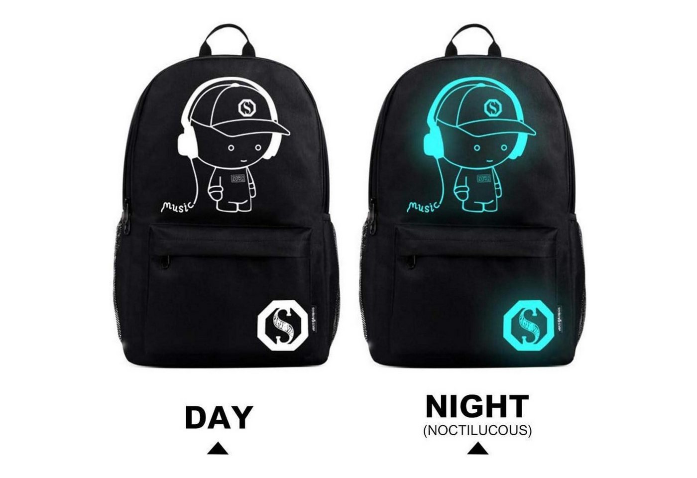 LuxusKollektion Kinderrucksack Kinderrucksack Trolley Rädern Schulrucksack Jungen Schwarz Koffer Bild 5