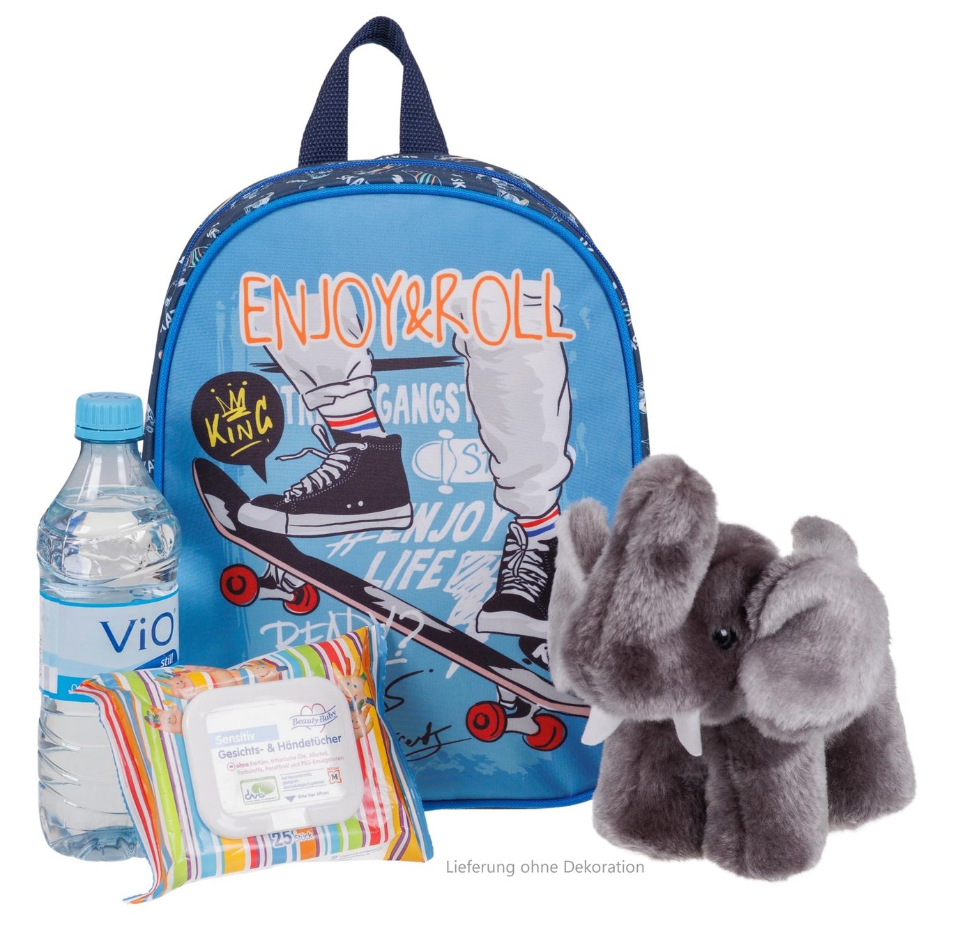 fabrizio® Kinderrucksack Rucksack Jungen Mädchen Kindergarten Tasche, Kindergartenrucksack Kinder Handgepäck Skateboard Rookie 20651 +e Bild 3