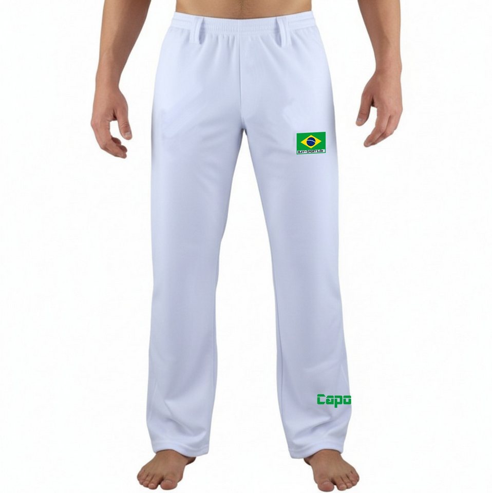 BAY-Sports Sporthose Brasilianische Capoeira Hose weiß uni Kampfsport Kinder Erwachsene (Stück) Bild 3