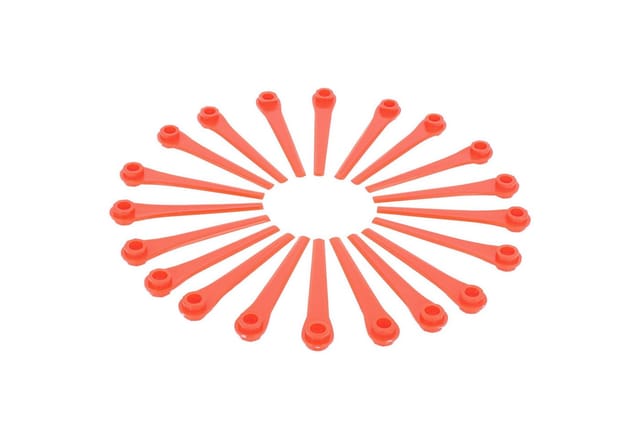 Vhbw - 20x Ersatz-Messer kompatibel mit Gardena EasyCut Li-18/23R 9823-20, Li-18/23R 9823 Rasentrimmer - Ersatzklinge Rot, Kunststoff