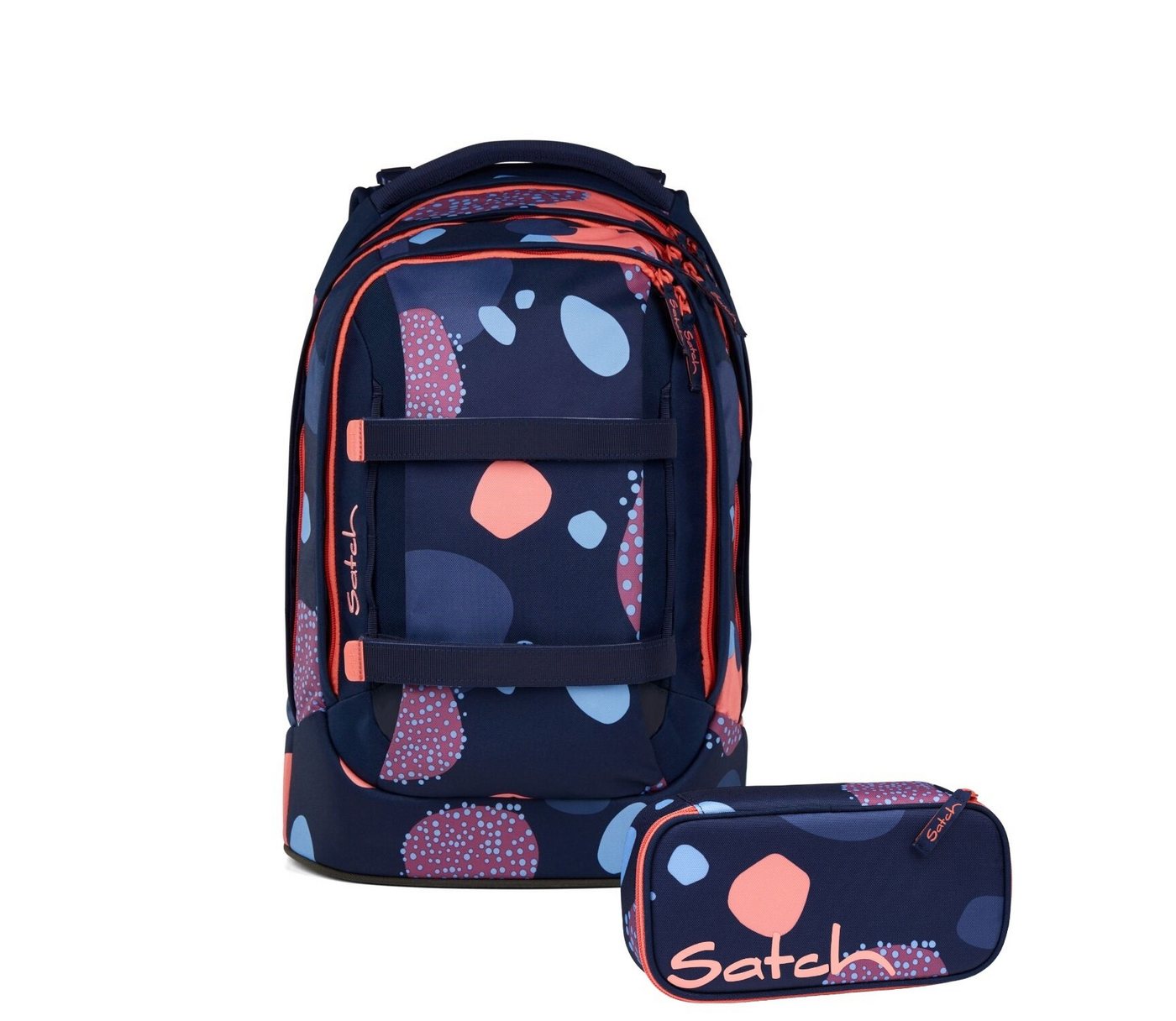 Satch Schulranzen Schulrucksack-Set PACK Coral Reef 2-teilig (2-teilig), ergonomisch, Your-Size-System: auf Körpergröße anpassbar Bild 4
