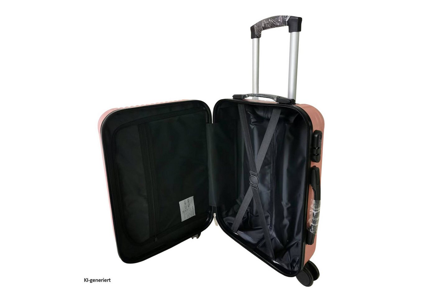 NTK-Collection Kofferset Kofferset Frenzi 4-teilig, 4 Rollen, (Set, 4 Koffer), Hartschalenkoffer mit Rollen Teleskopgriff Zahlenschloss Bild 3