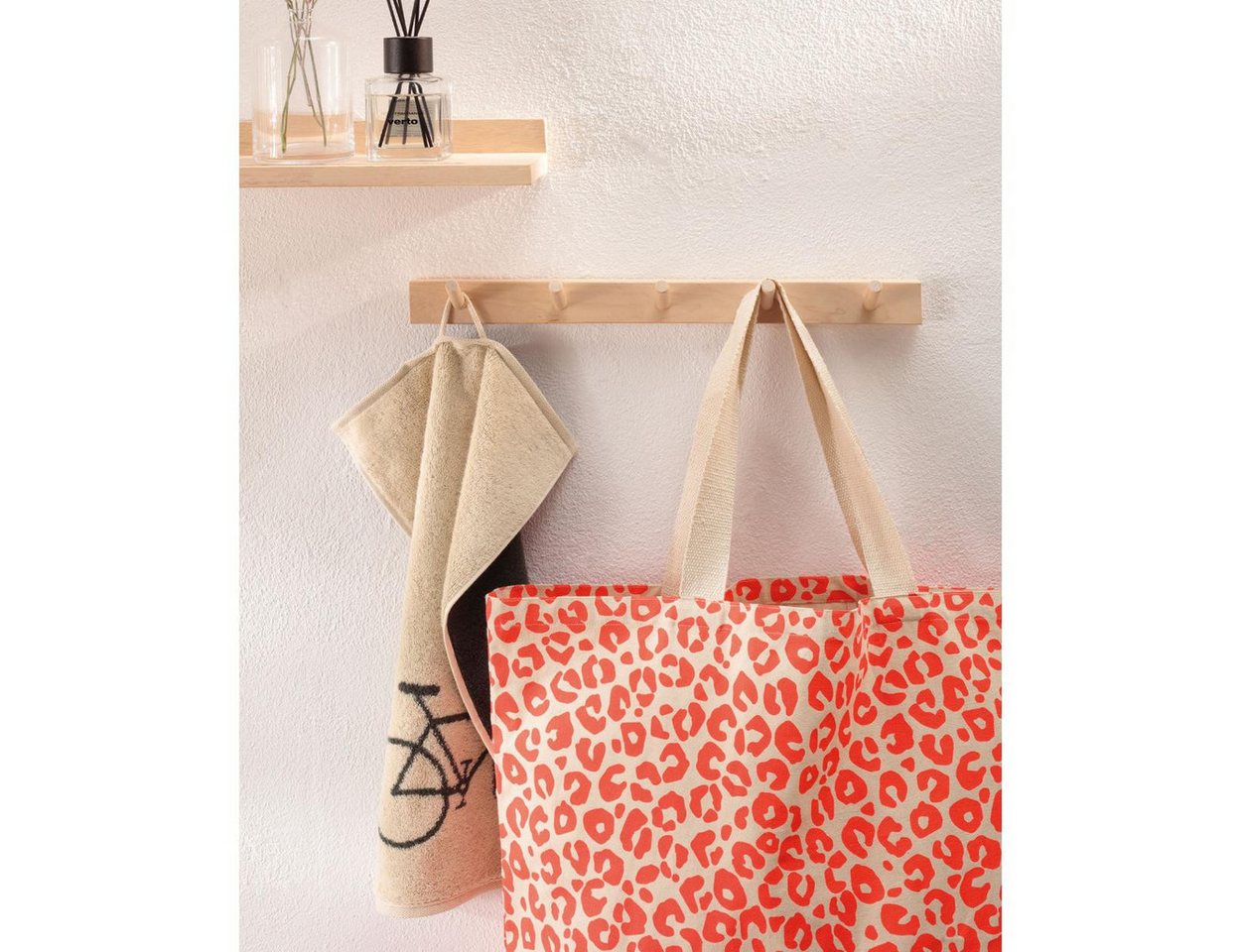 Cawö Einkaufskorb Tasche Leo Neon Pink (40x55 cm) Bild 2