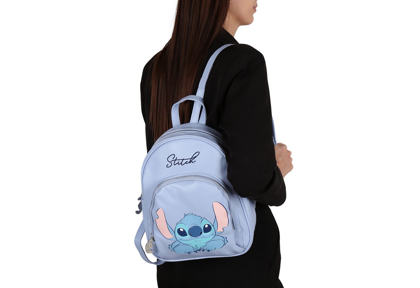 Disney Cityrucksack DISNEY Stitch Rucksack für Mädchen – 25 × 9 × 31 cm, Öko-Leder Bild 4