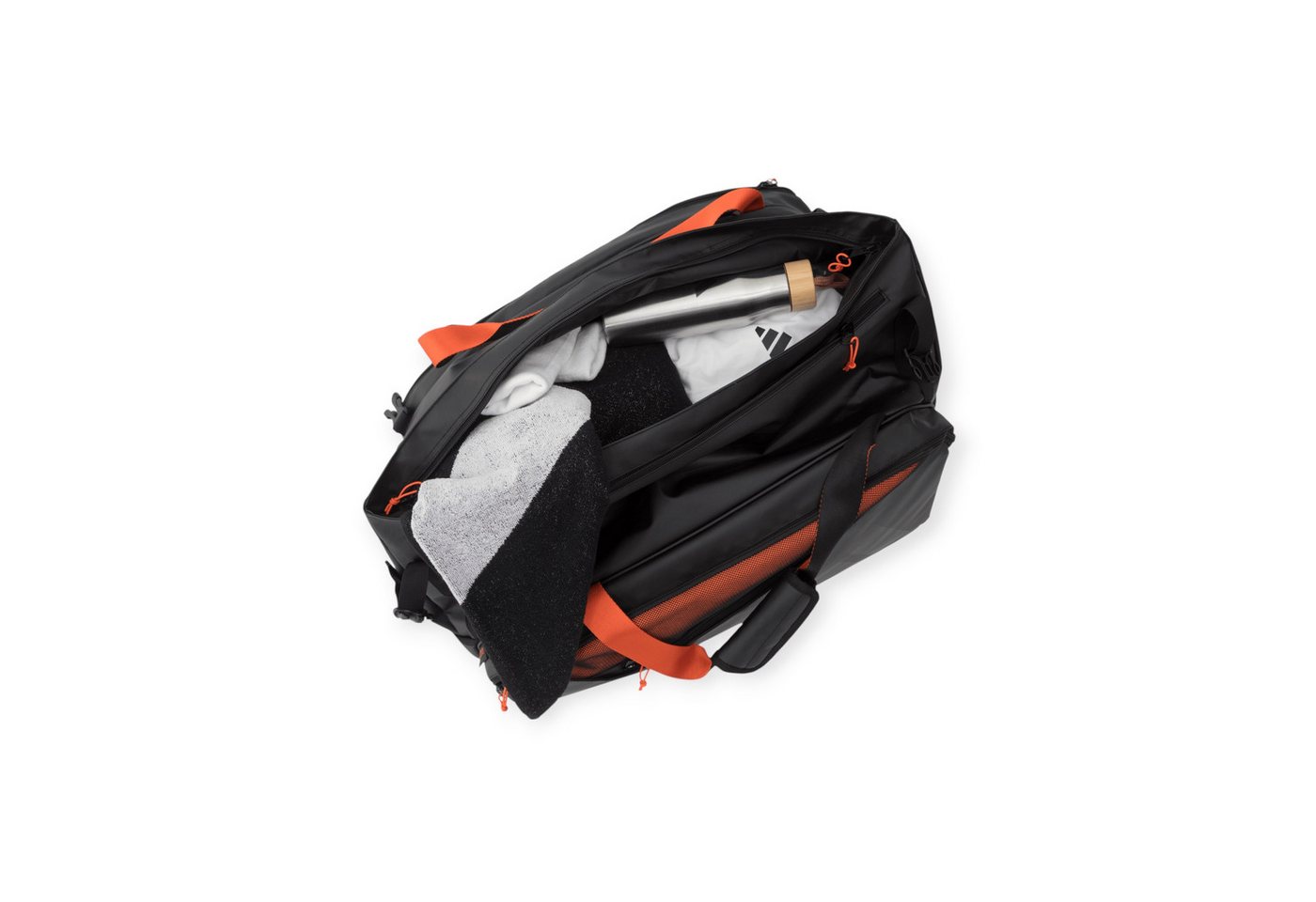 adidas Performance Sporttasche Racketbag Multigame 3.4 Bag (Schlägertasche, Schuhfach) schwarz/orange Bild 4