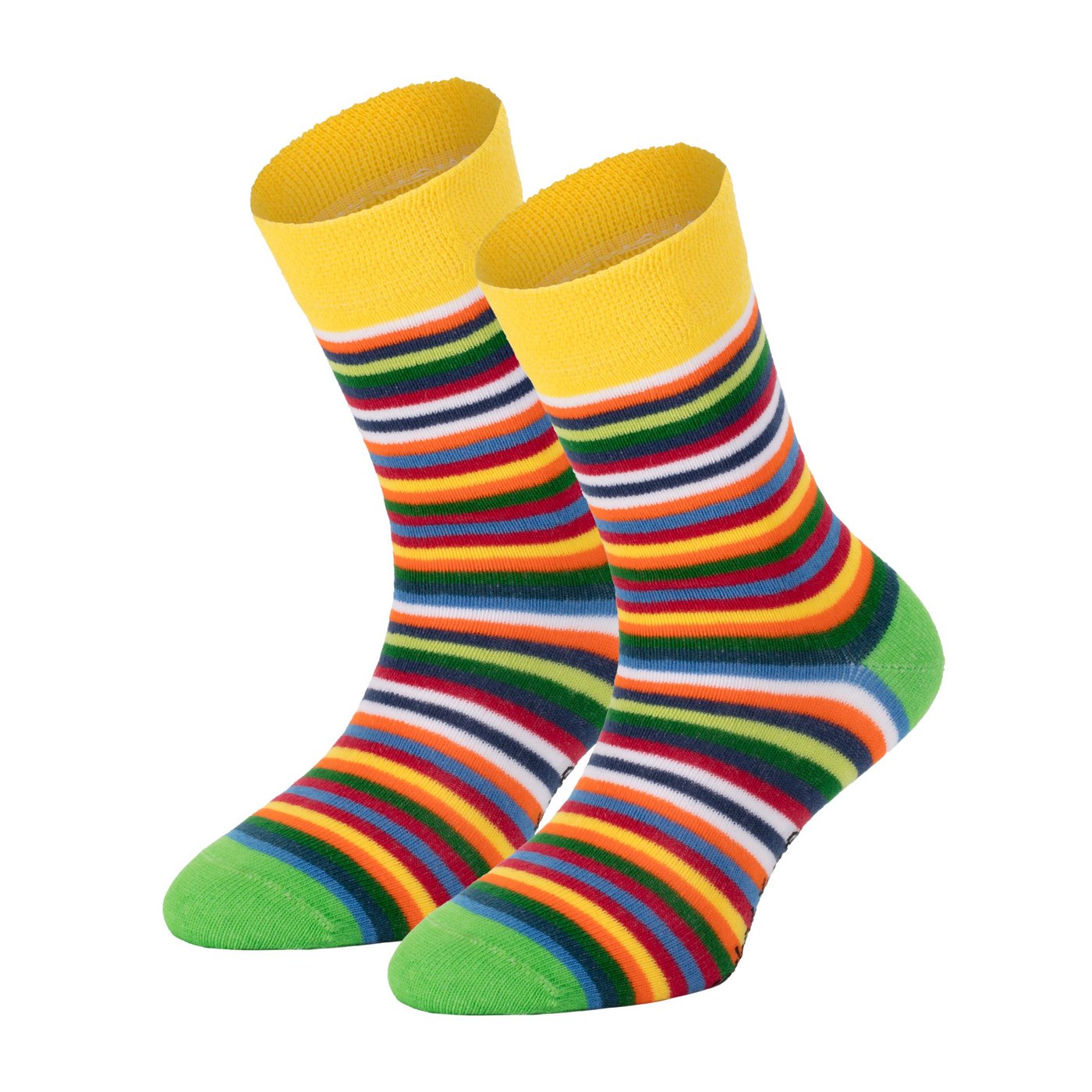 FussFreunde Thermosocken 6 Paar warme Ringel Kindersocken mit Frotteefutter, Thermo Socken (6 Paar) Vollfrottee-gefüttert