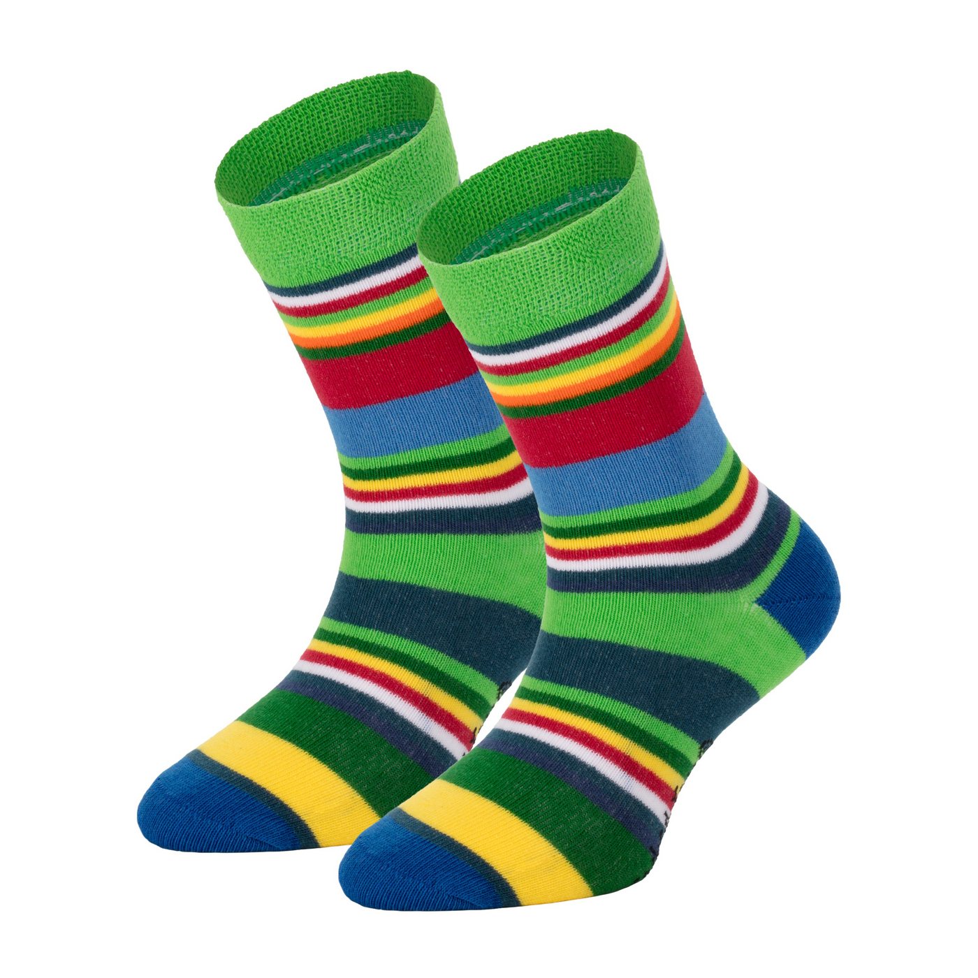 FussFreunde Thermosocken 6 Paar warme Ringel Kindersocken mit Frotteefutter, Thermo Socken (6 Paar) Vollfrottee-gefüttert Bild 4