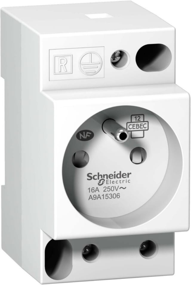 Modulare Steckdose Schneider Electric A9A15306 weiß 16 A 250 V