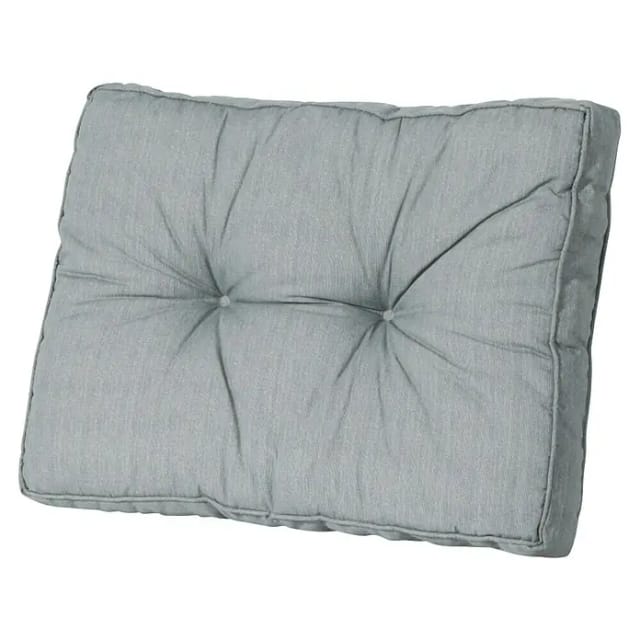 Paletten-Rückenkissen Basic, grau 50% Baumwolle / 50% Polyester